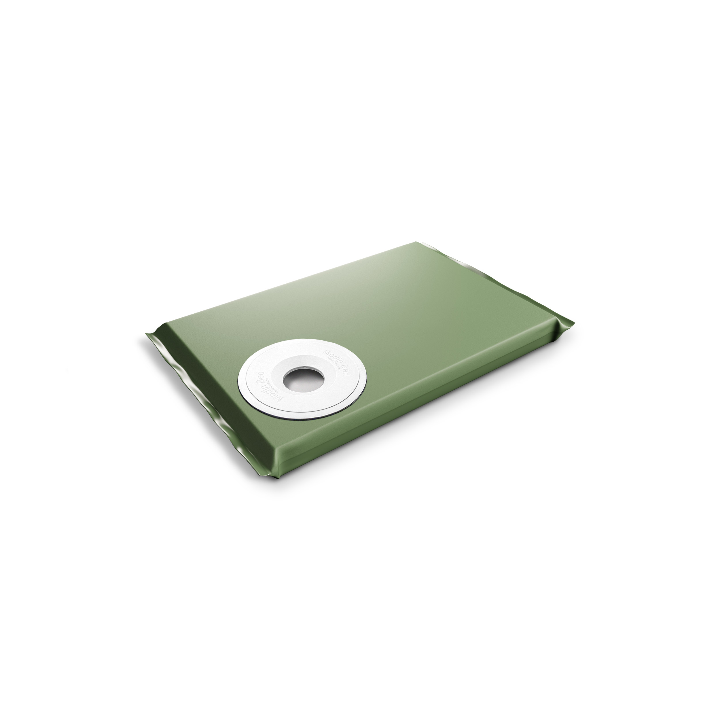 Luna Grön Hunddyna 60x40 cm med anti-spillskål på höger sida