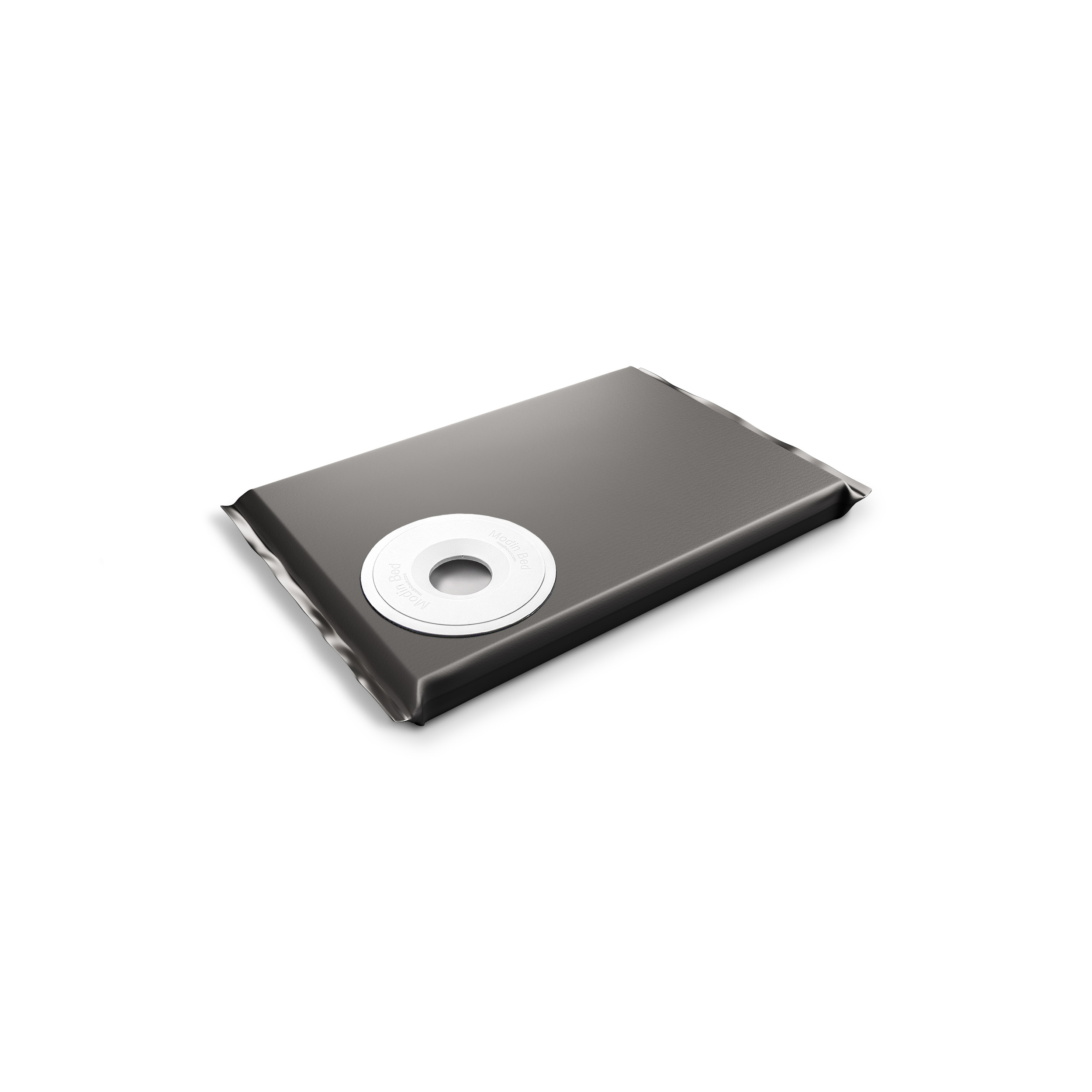 Modin Bed Luna svart hundbädd med skål på höger sida