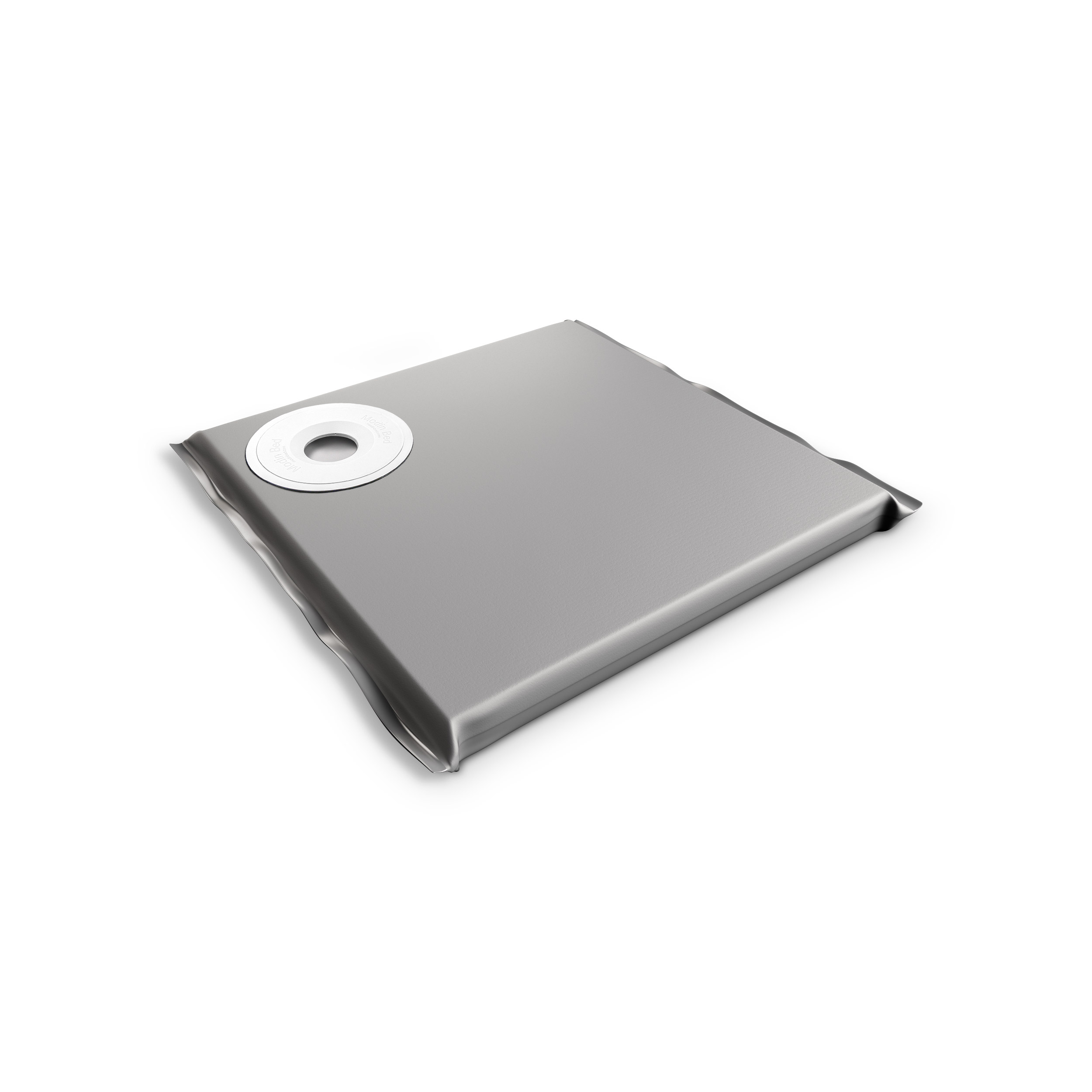 Modin Bed Mars mörkgrå hundbädd med skål på vänster sida