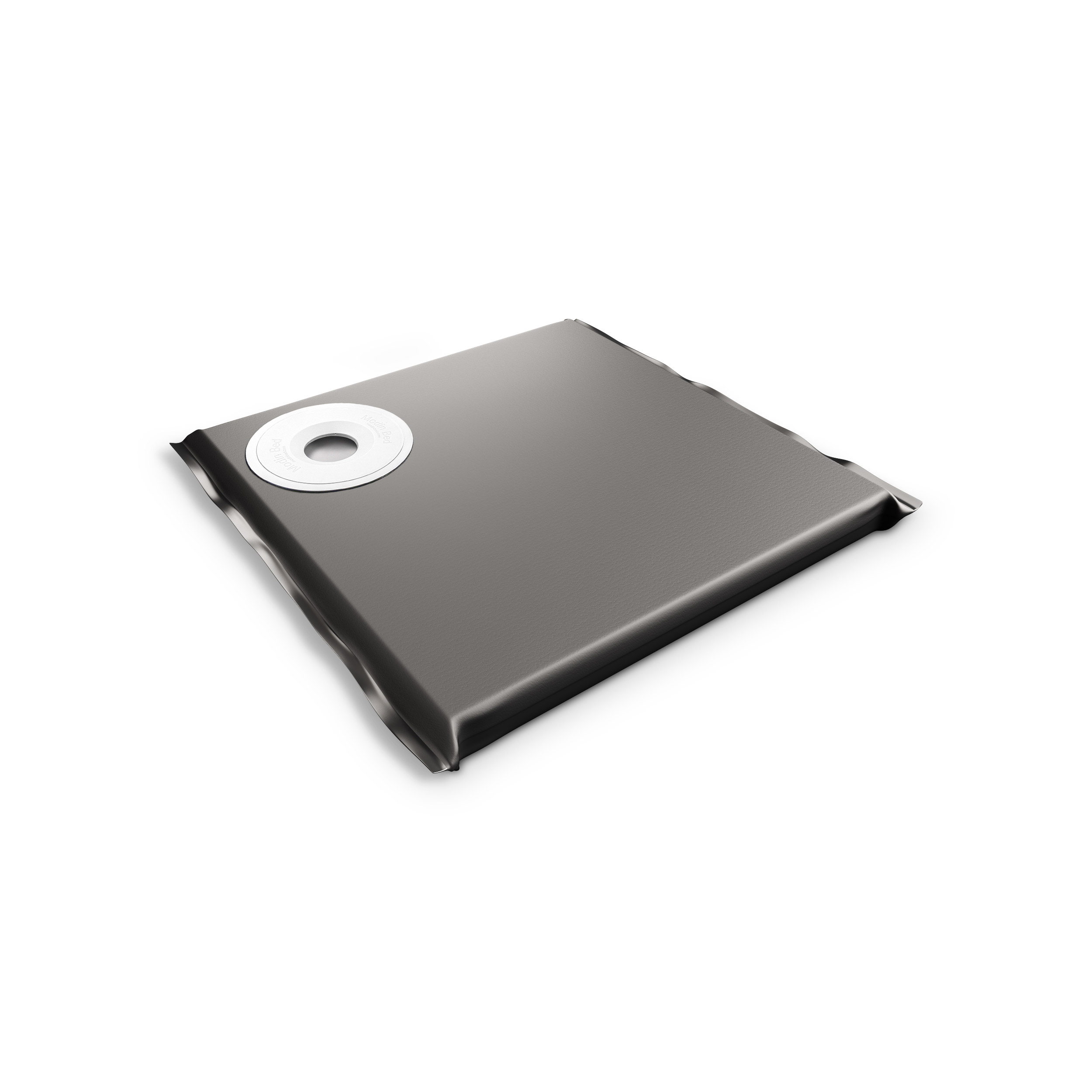 Modin Bed Mars svart hundbädd med skål på vänster sida