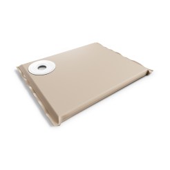 Modin Bed Neptunus beige hundbädd med skål på vänster sida