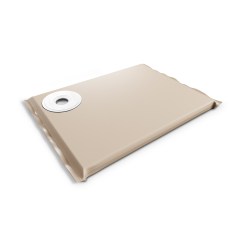 Modin Bed Saturnus beige hundbädd med skål på vänster sida