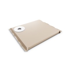 Modin Bed Tellus beige hundbädd med skål på vänster sida