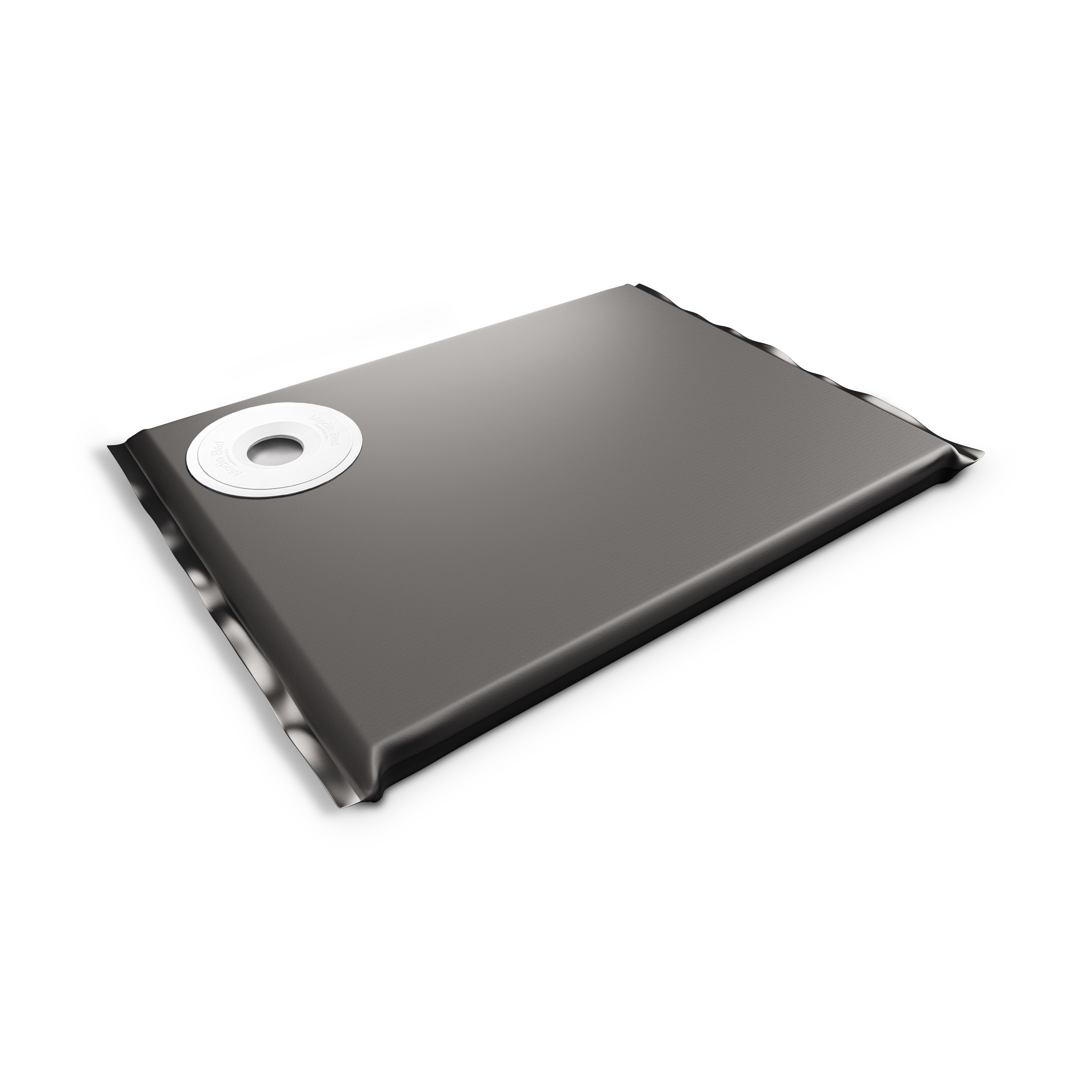 Modin Bed Saturnus svart hundbädd med skål på vänster sida