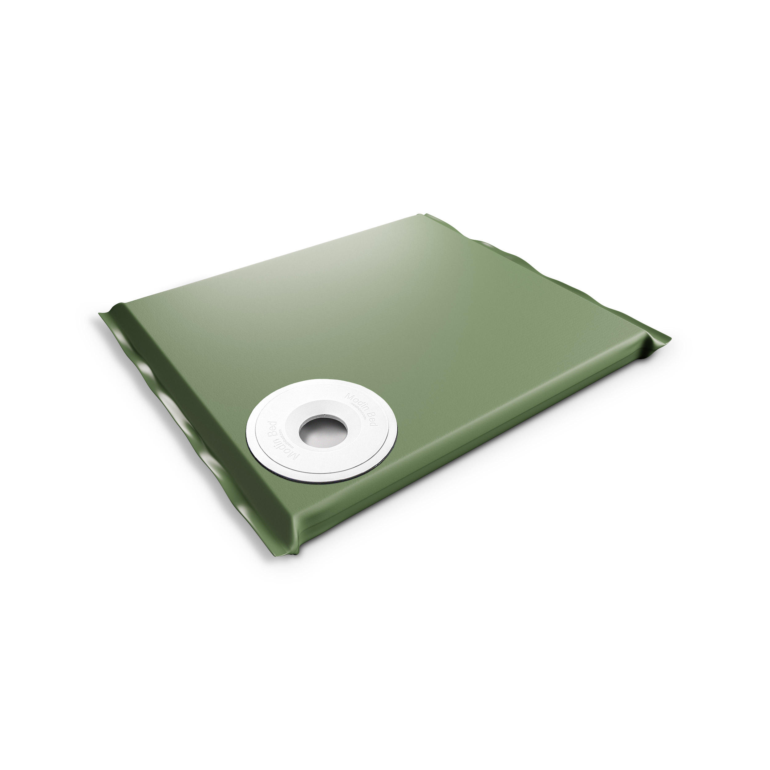 Tellus Grön Hunddyna 70x60 cm med anti-spillskål på höger sida