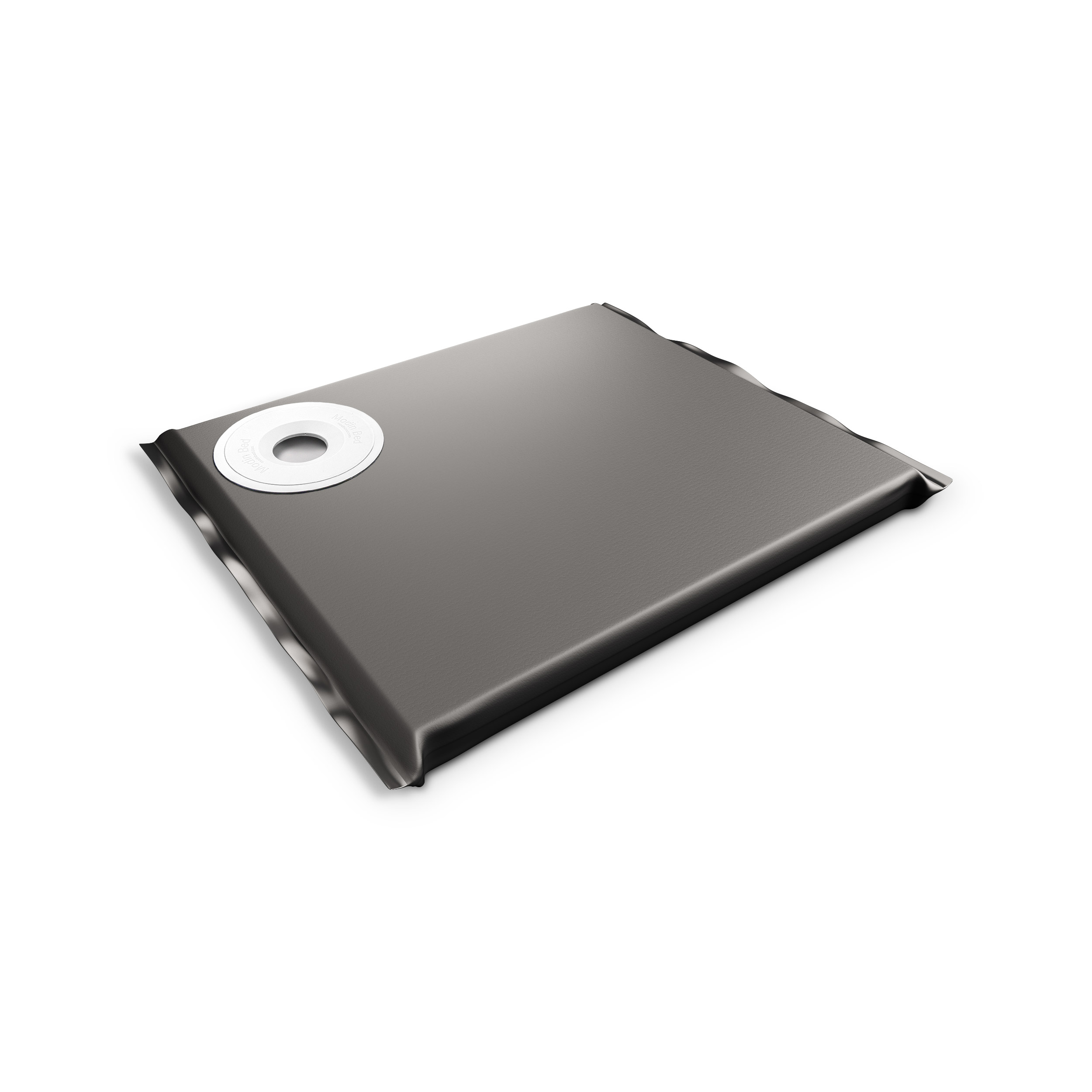 Modin Bed Tellus svart hundbädd med skål på vänster sida